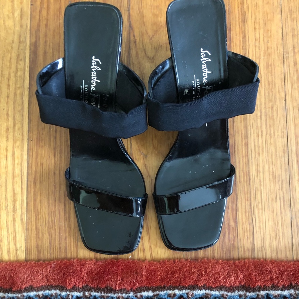 Ferragamo Square Toe Heels